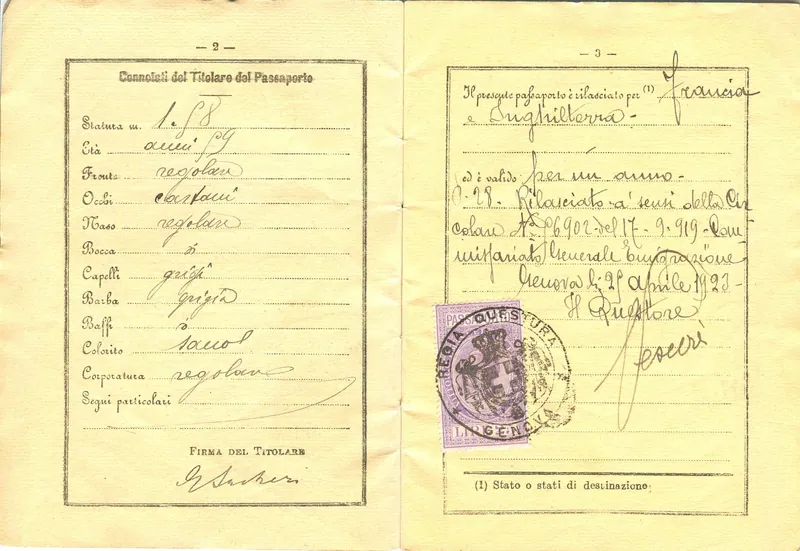 Passaporto rilasciato a Cuneo (età 60 anni) 3