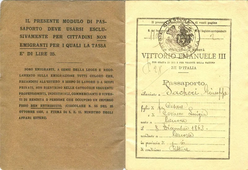 Passaporto rilasciato a Cuneo (età 60 anni) 1