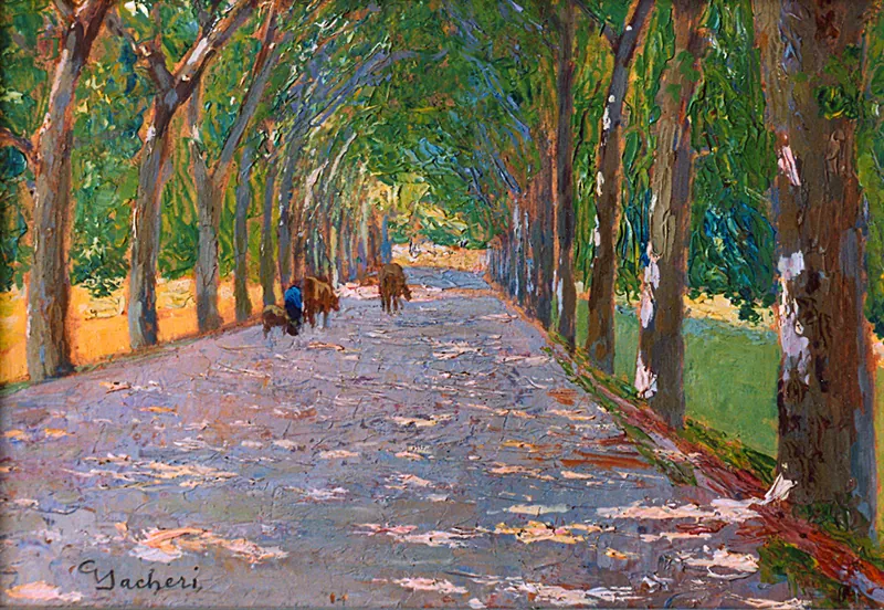 Viale dei platini, Chiusa P. – Collez. privata, Torino cm.25×35
