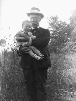 Il pittore con la la nipote Marisa - 1930